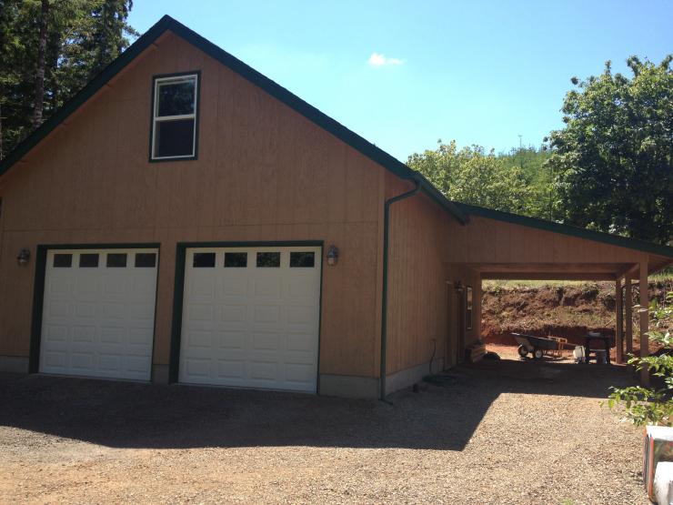 Detached Garage and wood shop